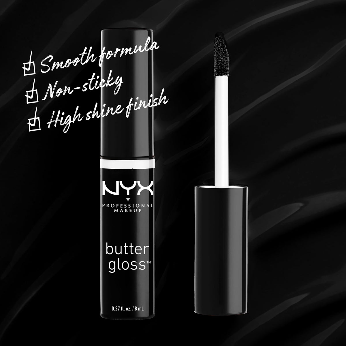 NYX PROFESSIONAL MAKEUP Butter Gloss, Non-Sticky Lip Gloss - Rocky Road (Wine)
