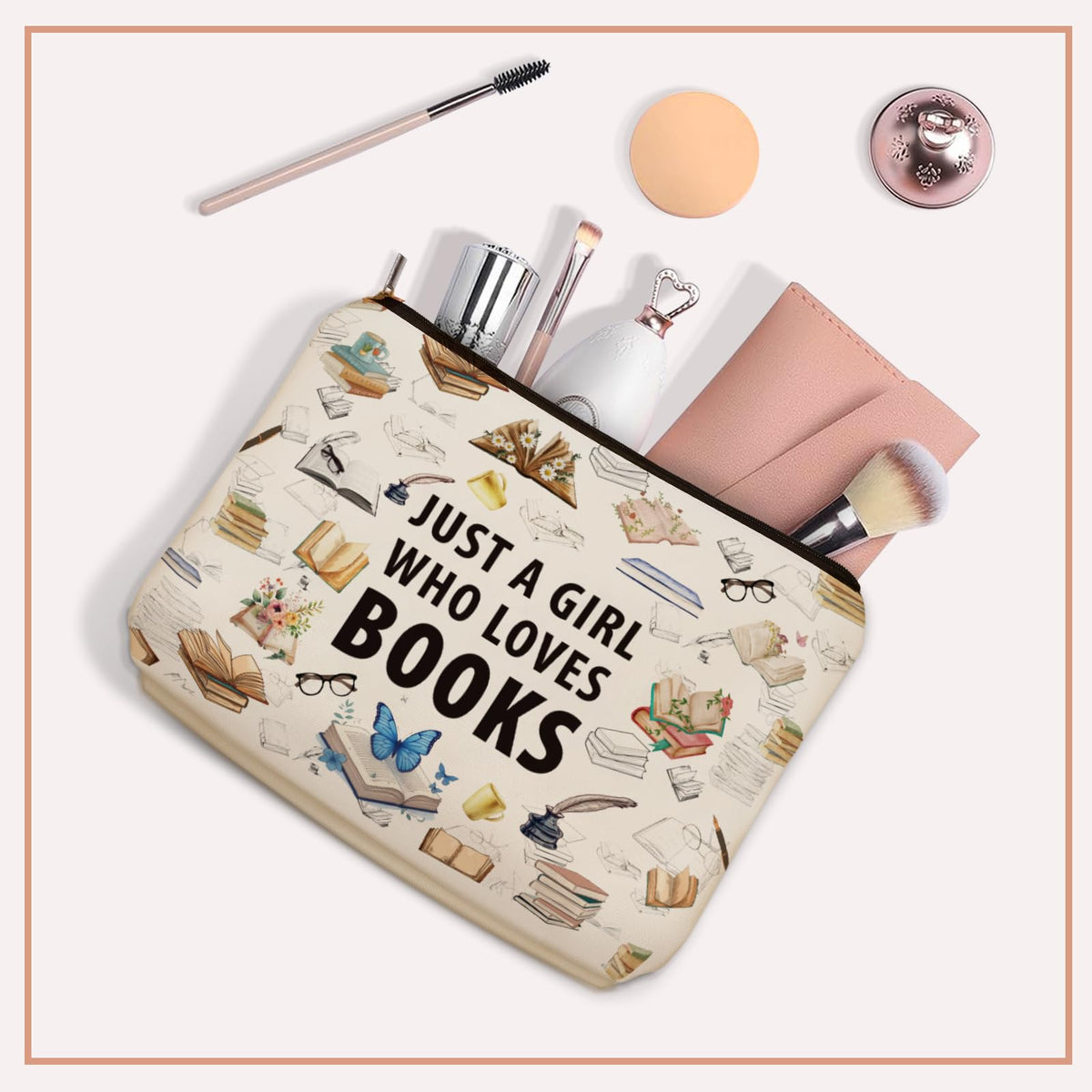 Bohemian Cat Mom Makeup Bag For Women & Teen Girl Cat Lover Gifts. Cute Boho Cats Themed Cosmetic & Toiletry Organizer Pouch For Daughters, Sisters, Friends.Ideal Gift For Travel, Christmas.
