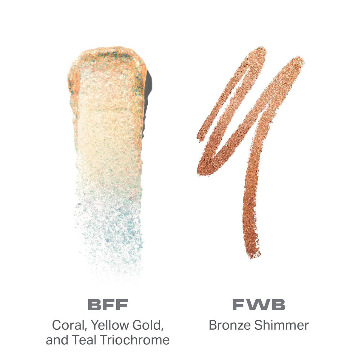 Morphe Mixed Signals Dual-Ended Eyeshadow Stick - Cream Eyeshadow Pigment & Chrome Liquid Flakes for Bold, Layered Eye Makeup Looks - Committed/Conflicted (0.028 oz)