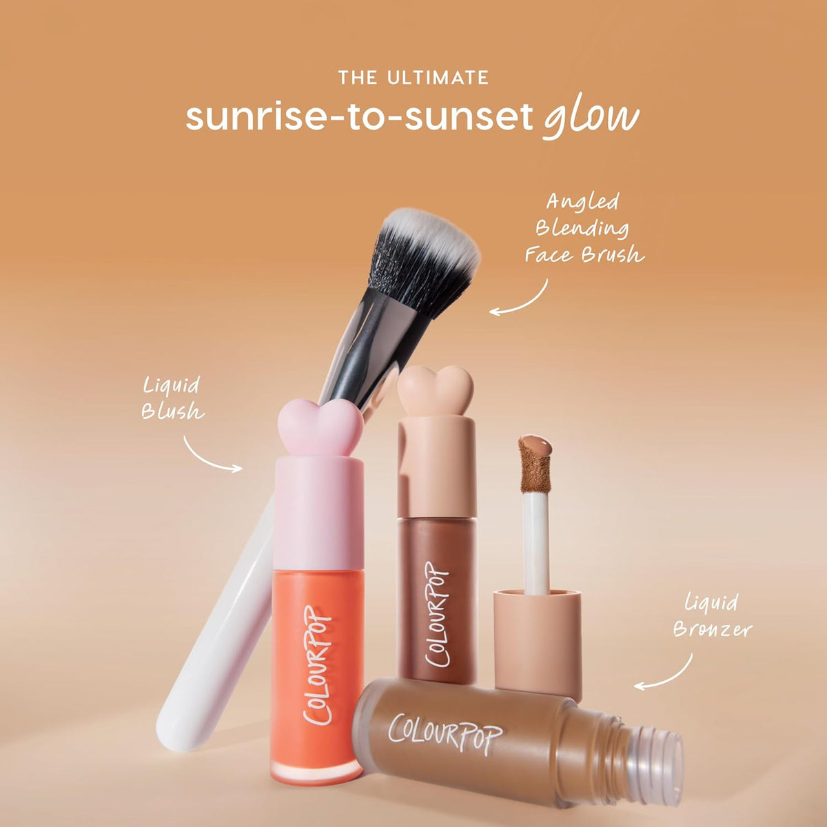 ColourPop Liquid Bronzer for Face - Buildable, Lightweight Liquid Contour + Makeup Bronzer - Blendable, Hydrating Formula with Squalane + Vitamin E - Cool Toned Neutral Tan, West Beach (0.27 oz)