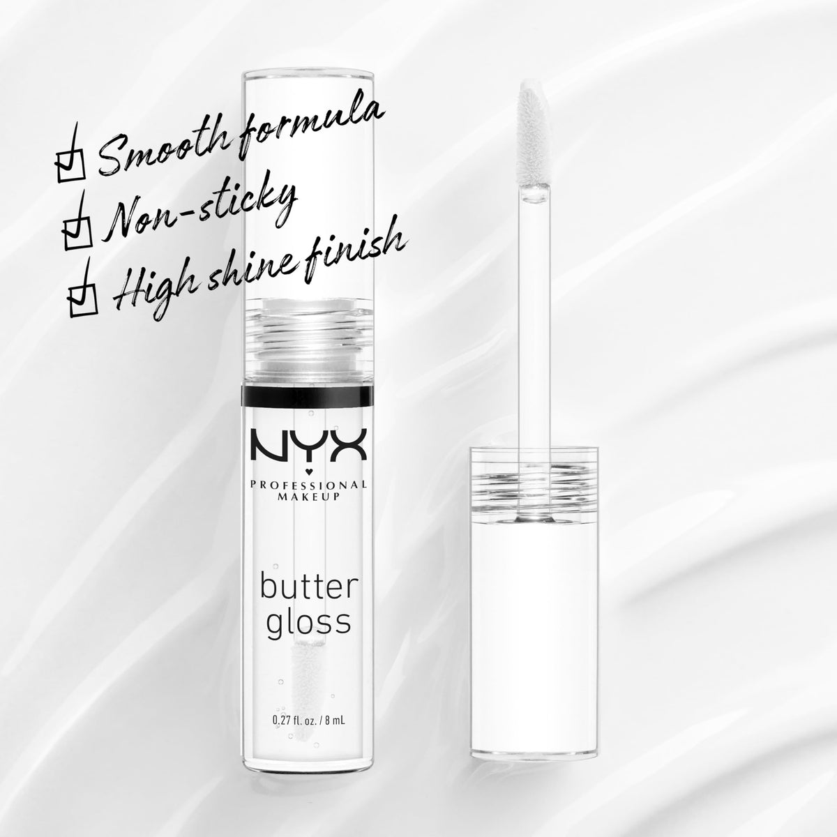 NYX PROFESSIONAL MAKEUP Butter Gloss, Non-Sticky Lip Gloss - Rocky Road (Wine)