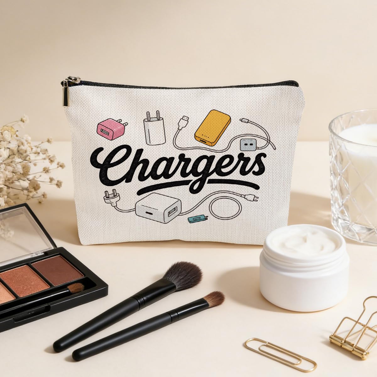 Funny Poisons Makeup Bag, Witchy Gifts Cosmetic Bag Travel Toiletry Bags