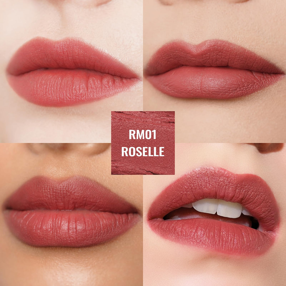 Oulac Red Matte Lipsticks for Women, Silky Velvet Matte Lipstick, Terracotta High Impact Lip Color, Soft Smooth Texture, Not Dry Lightweight Formula Infused with Vitamin E, RM06
