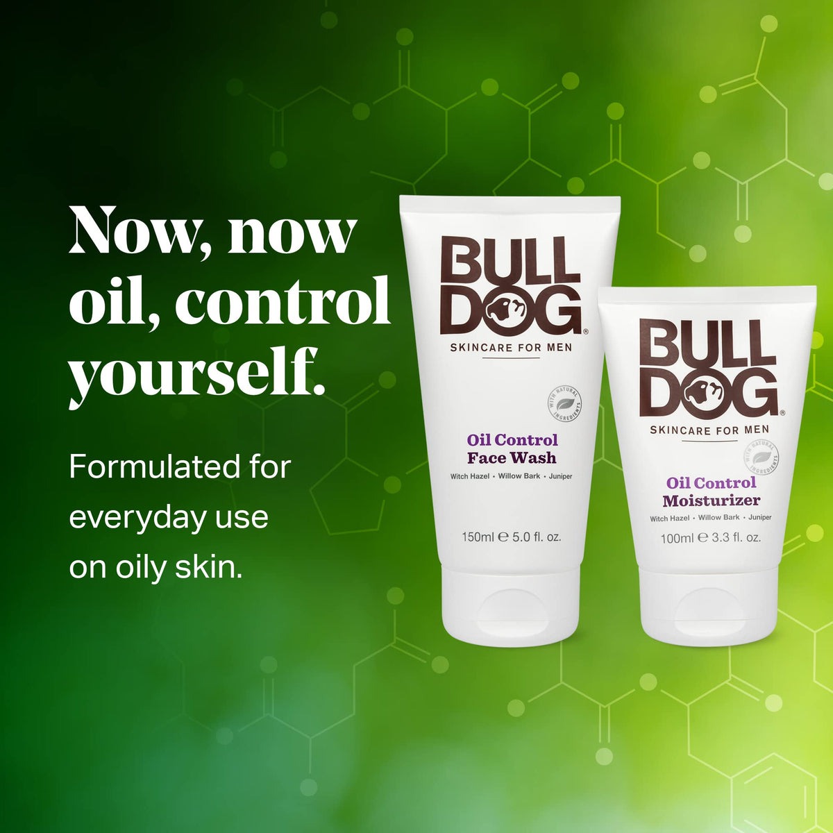 BULLDOG Mens Skincare and Grooming Original Full Face Kit with Moisturizer, Face Wash & Face Scrub