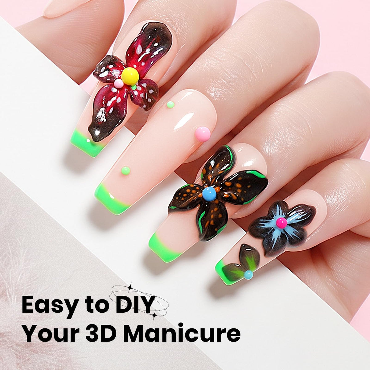 3D Gel for Nail Art, Clear 3d Sculpting Gel for Nail Art