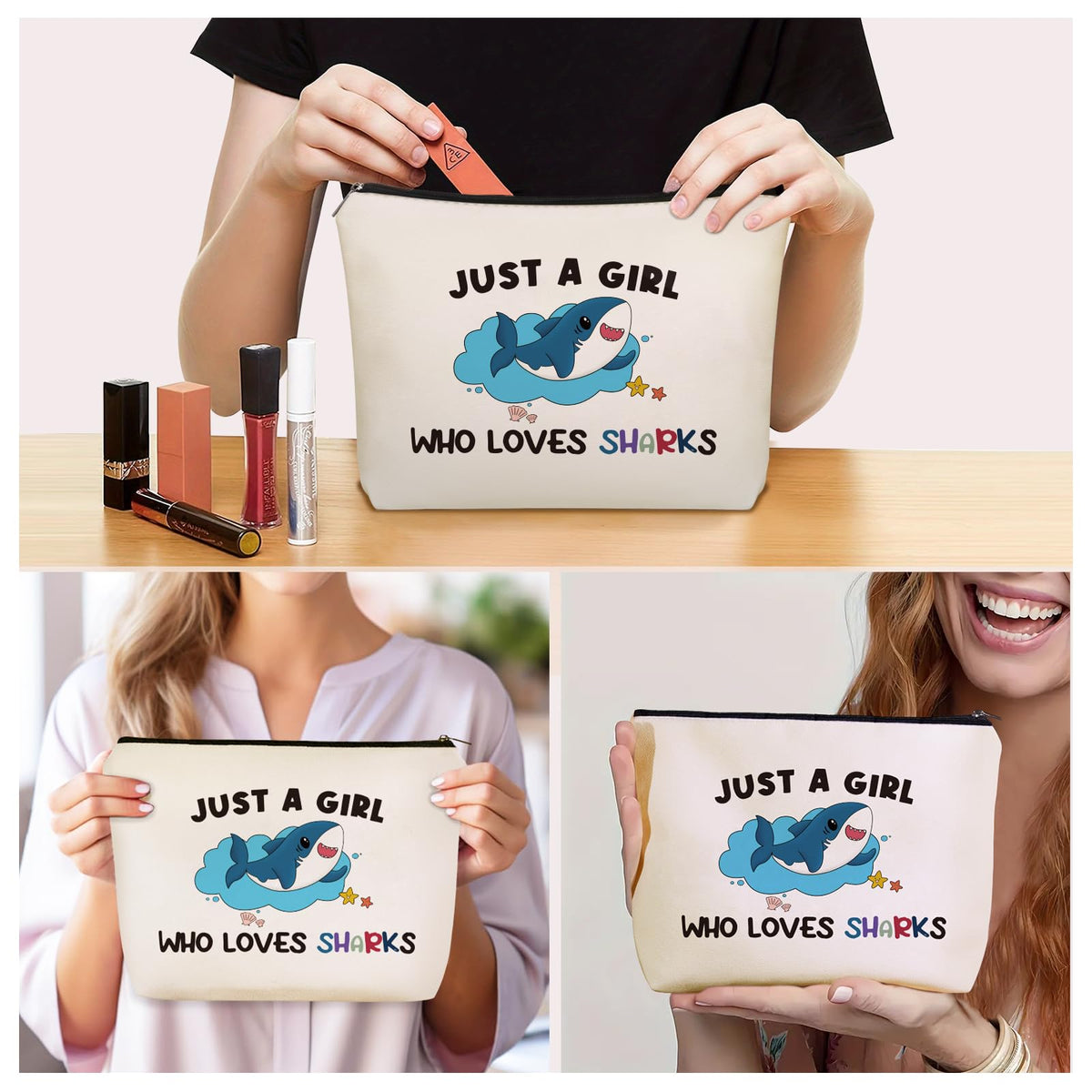 Bohemian Cat Mom Makeup Bag For Women & Teen Girl Cat Lover Gifts. Cute Boho Cats Themed Cosmetic & Toiletry Organizer Pouch For Daughters, Sisters, Friends.Ideal Gift For Travel, Christmas.