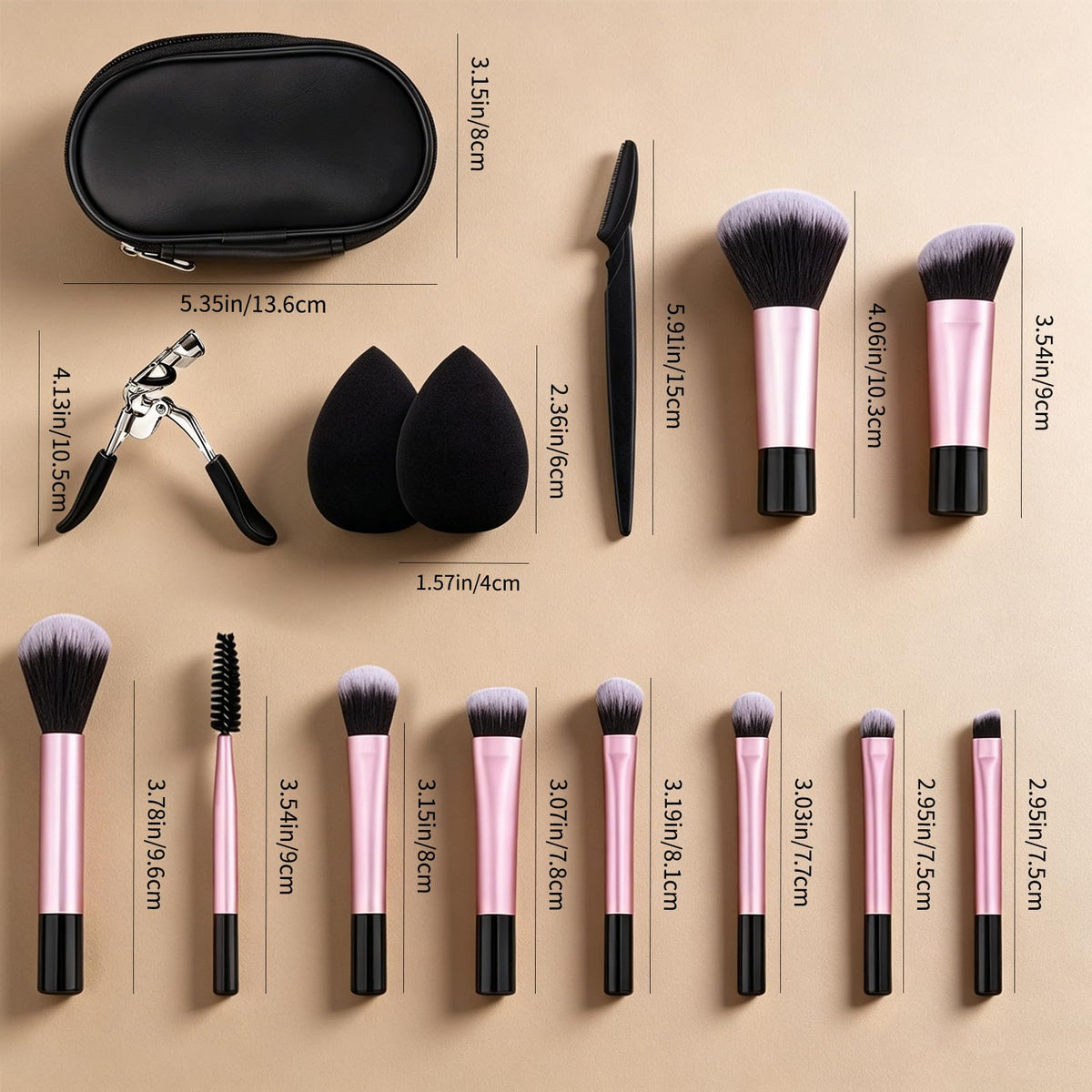 Makeup Brushes Set,52PCS Professional Makeup Tool Set Makeup Sponge