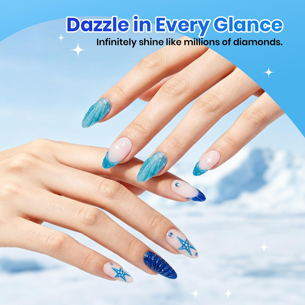 beetles Gel Polish Whispers of Love Jelly Gel Nail Polish Set, 6 Colors