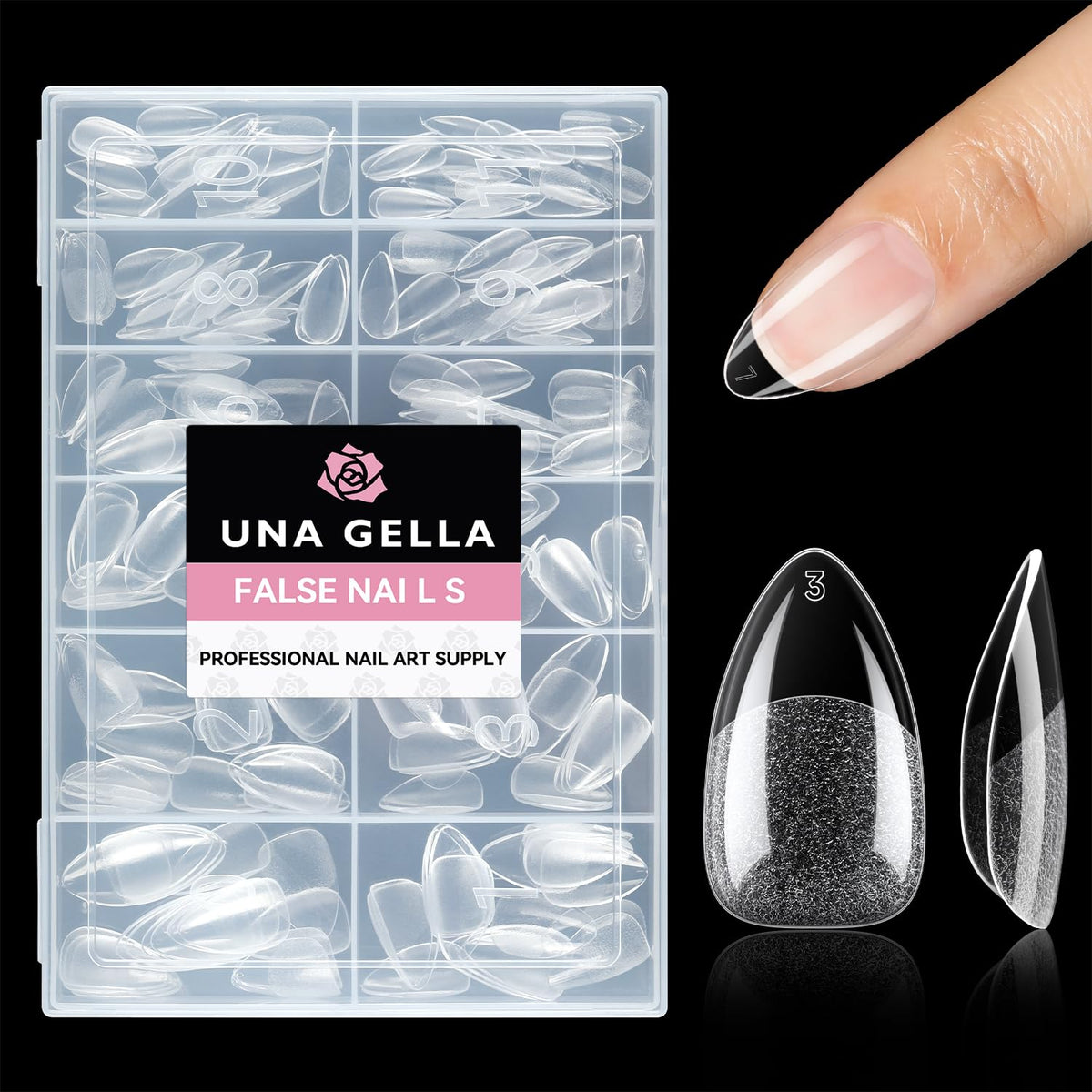 UNA GELLA Solid Nail Glue Super Strong for Press On Nails & Nail Tips 15g