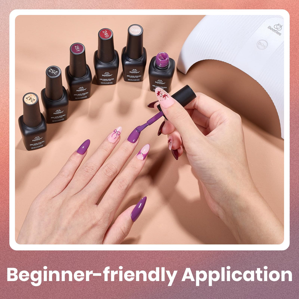 beetles Gel Polish Whispers of Love Jelly Gel Nail Polish Set, 6 Colors