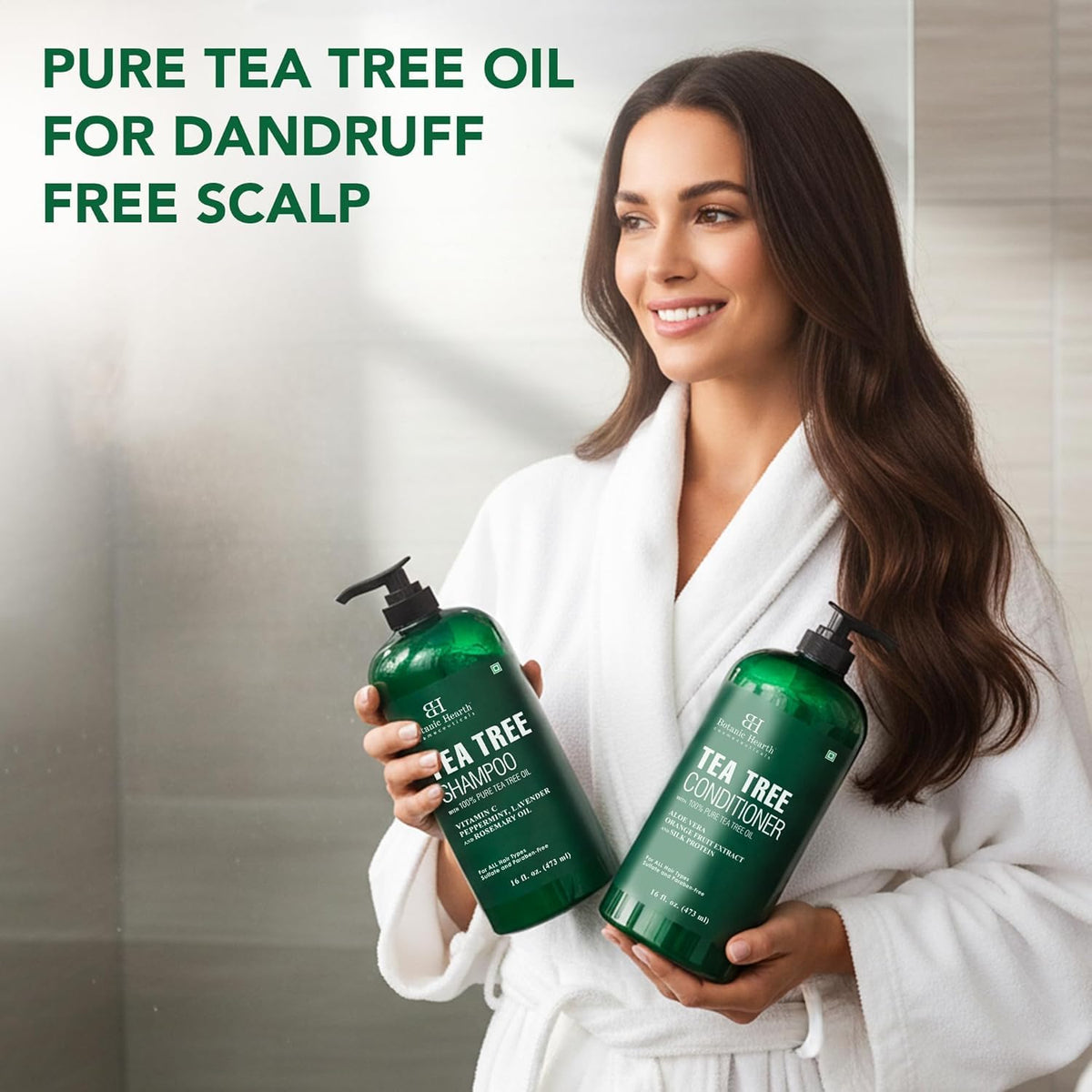 Botanic Hearth Tea Tree Shampoo And Conditioner Set - 16 Fl oz Each