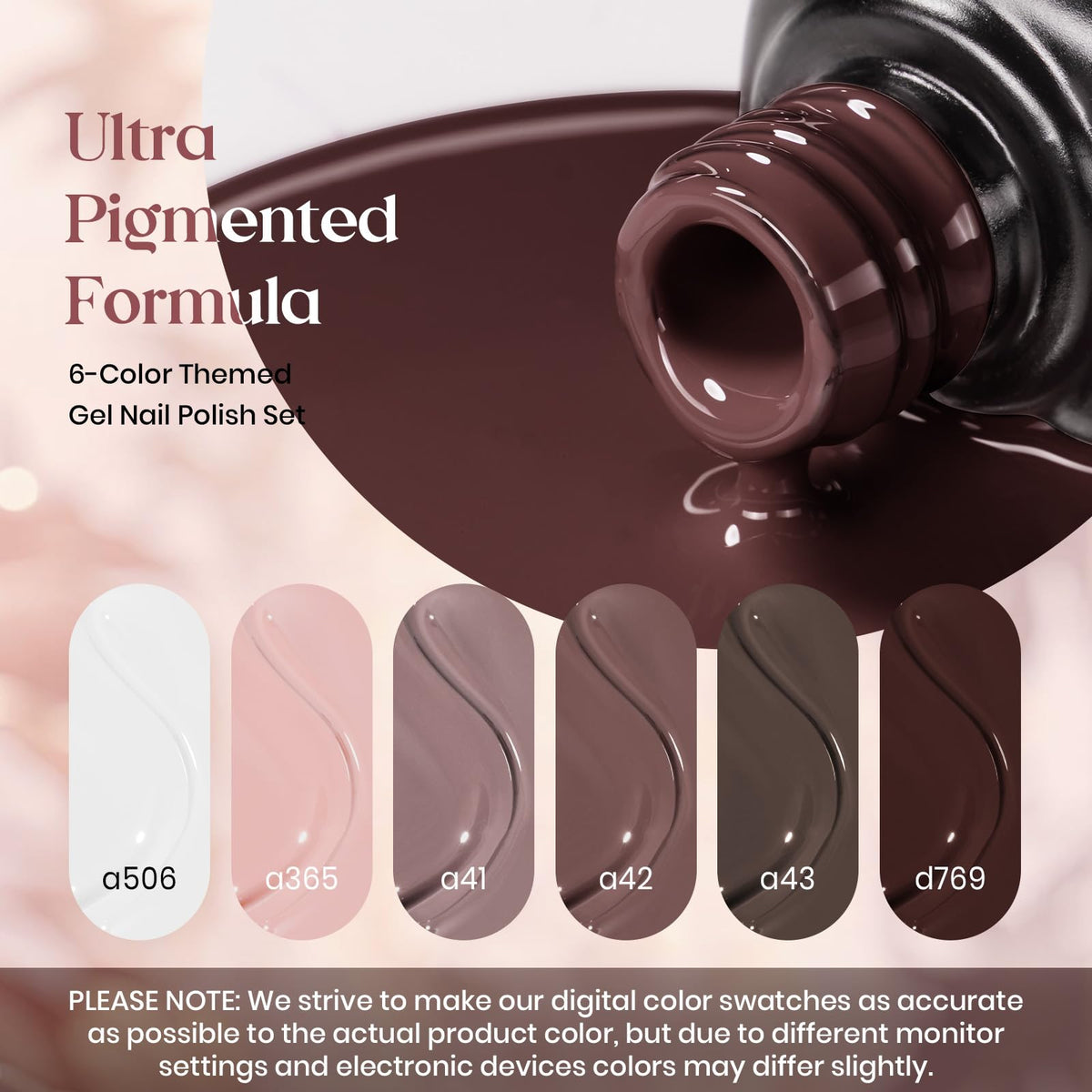 beetles Gel Polish Whispers of Love Jelly Gel Nail Polish Set, 6 Colors
