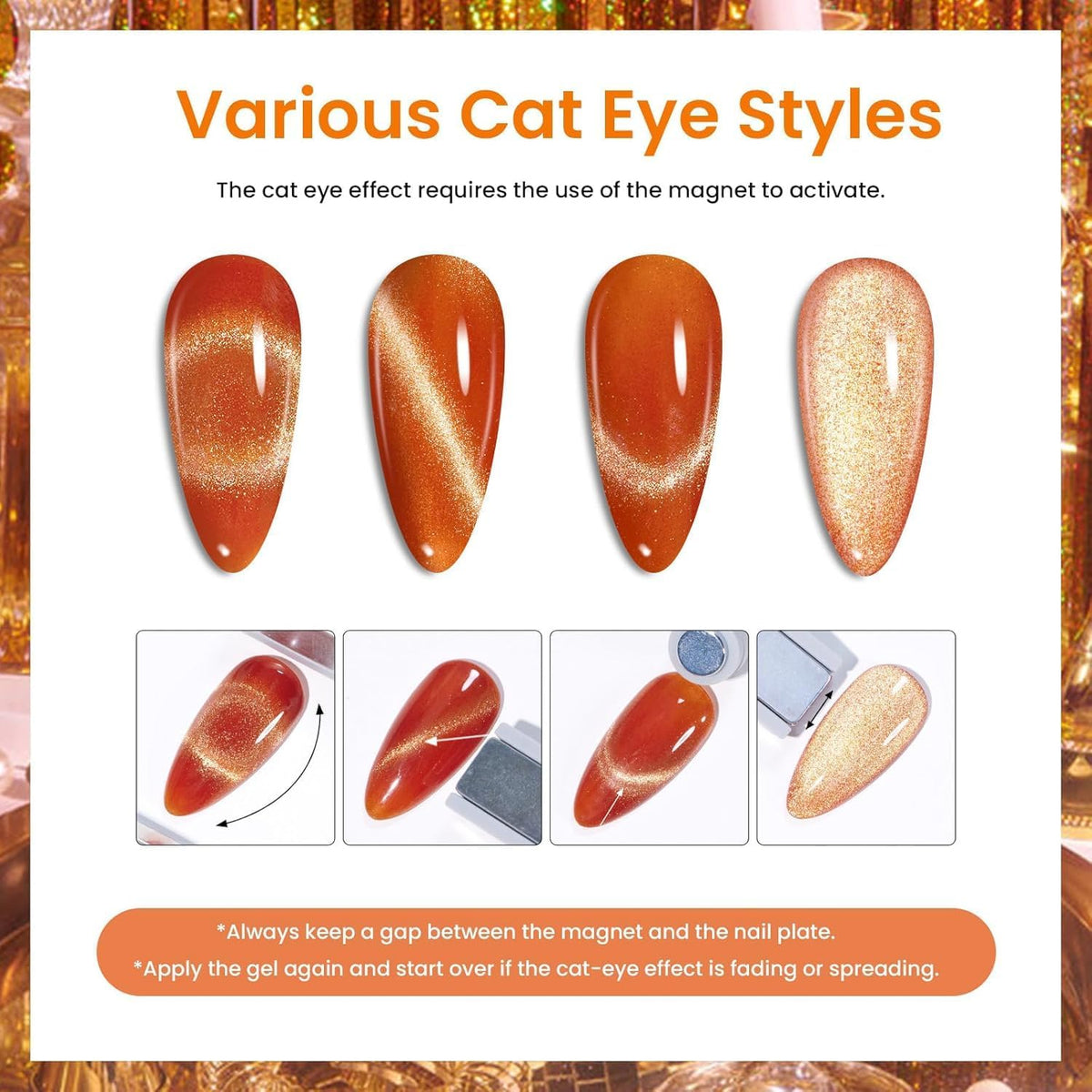 Beetles Fall Gel Nail Polish Set, 20 Colors Orange Yellow Brown
