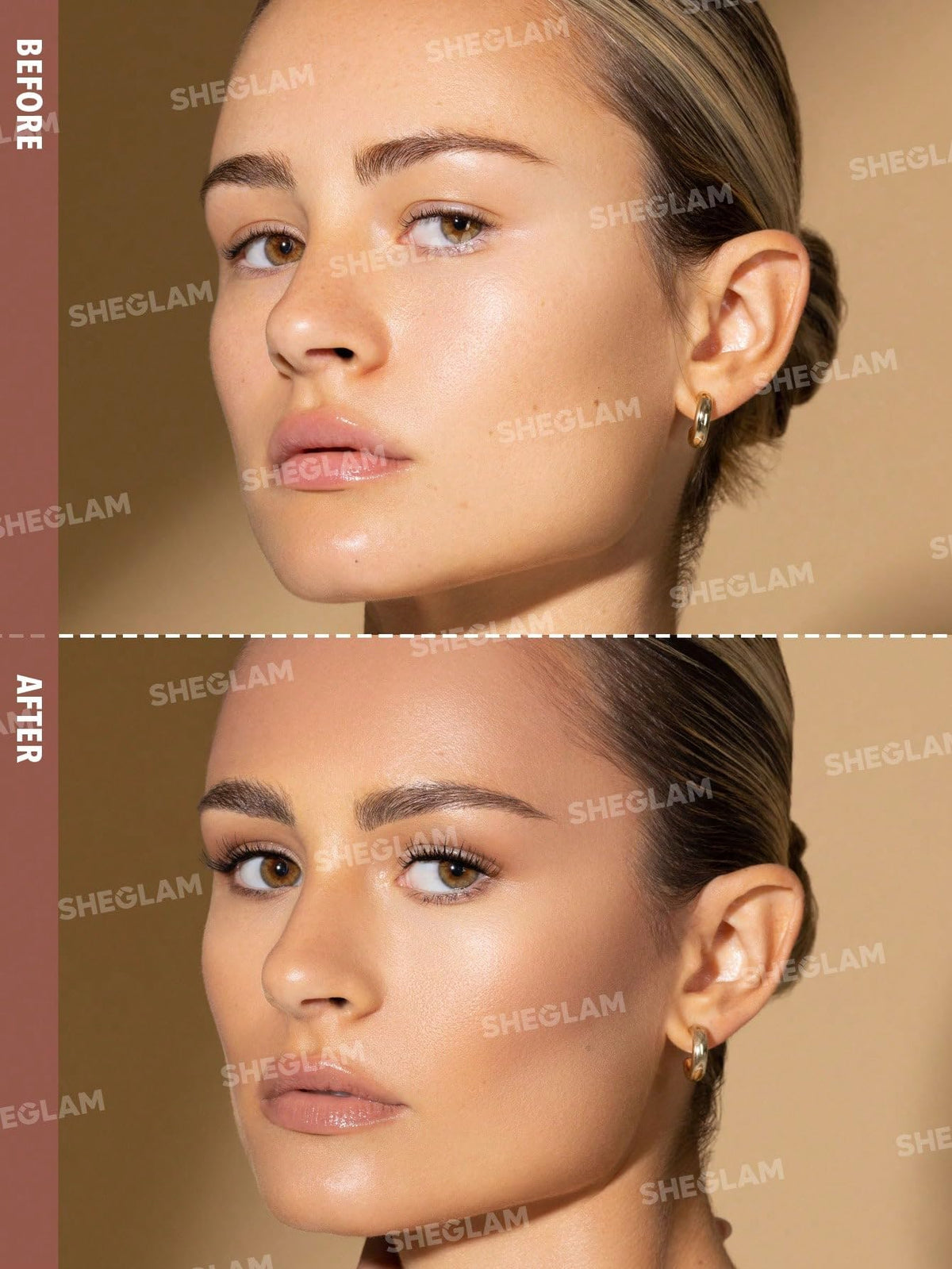 SHEGLAM Sun Sculpt Cool Toned Liquid Contour Stick Long Lasting Cream Bronzer Makeup - 01 Soft Tan