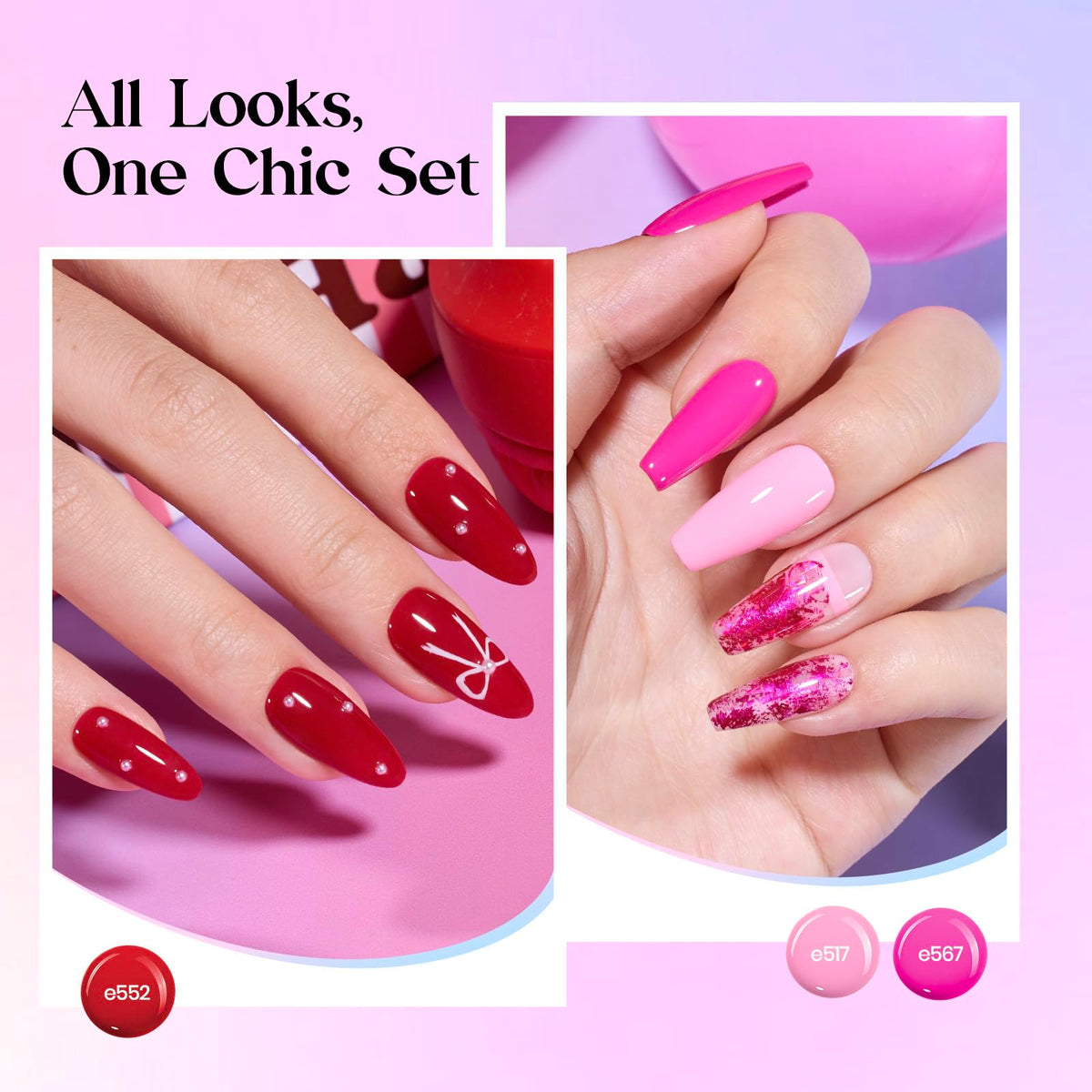 Beetles Cat Eye Gel Nail Polish Set, 36 Colors Magnetic Fall Gel Polish Kit