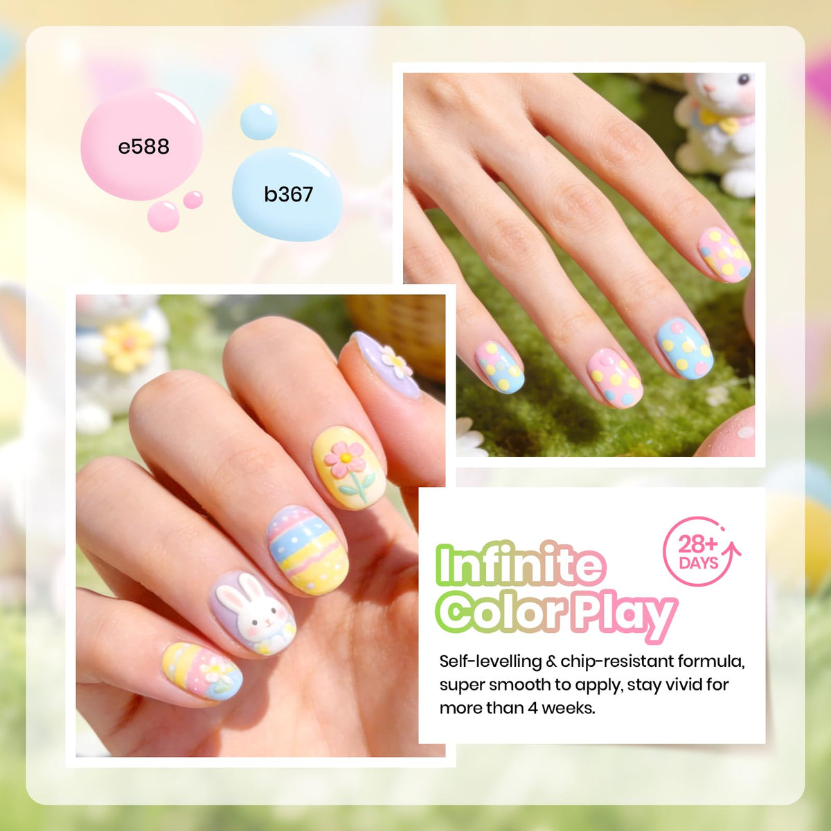 beetles Gel Polish Whispers of Love Jelly Gel Nail Polish Set, 6 Colors