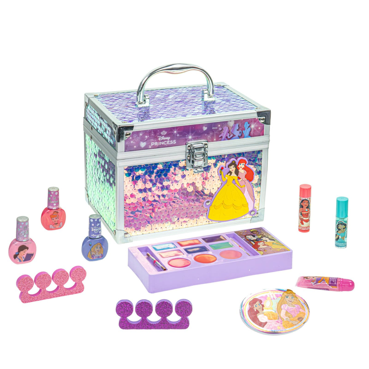 Hello Kitty Train Case Beauty Set with Washable Makeup, Ages 3+