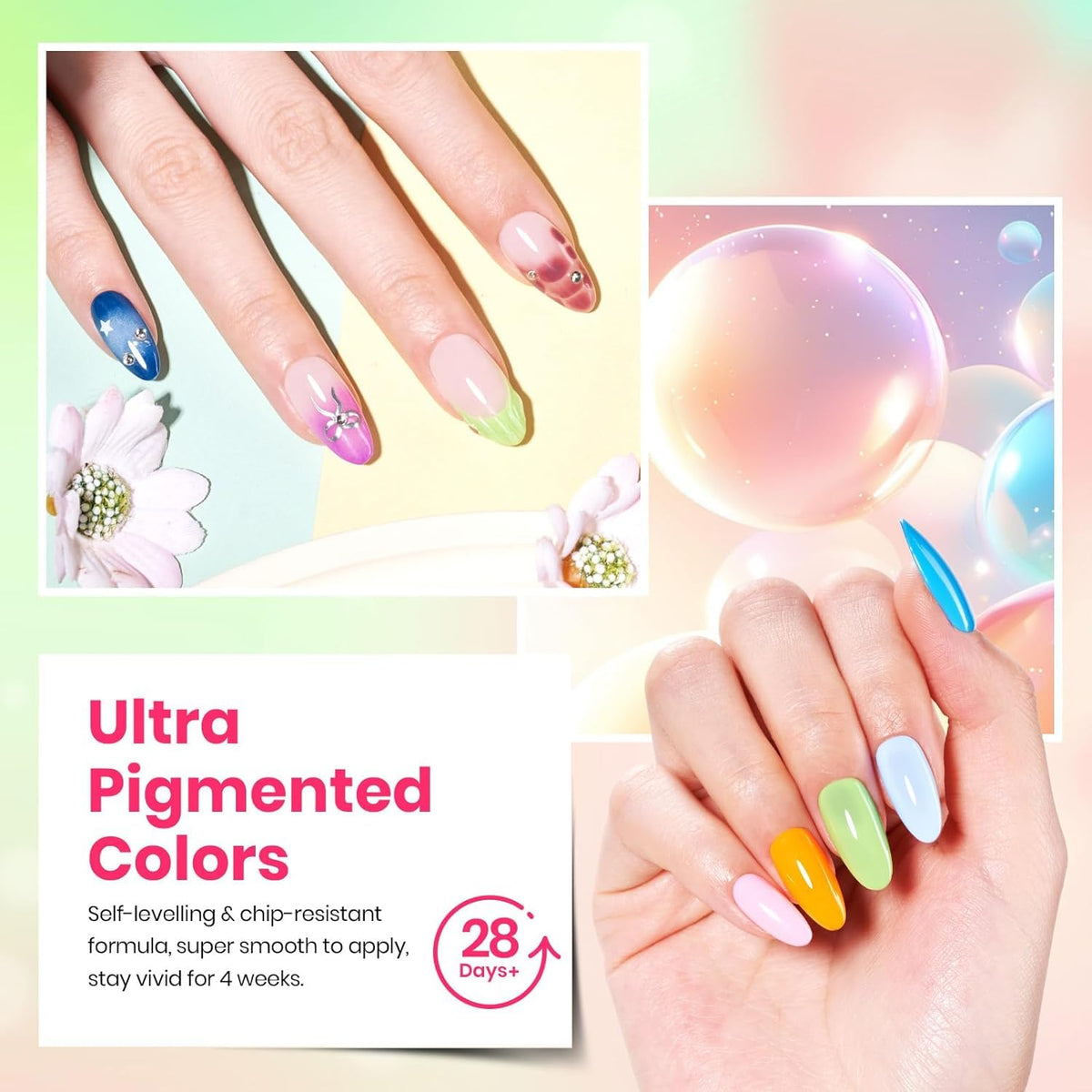 Beetles Fall Gel Nail Polish Set, 20 Colors Orange Yellow Brown