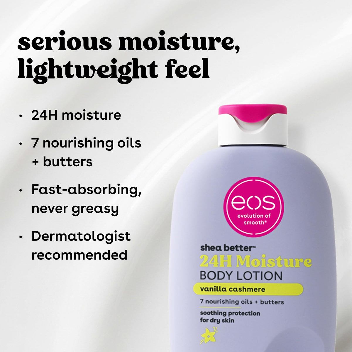 eos Natural Shea Better Body Lotion, Fresh & Cozy, 16 fl oz