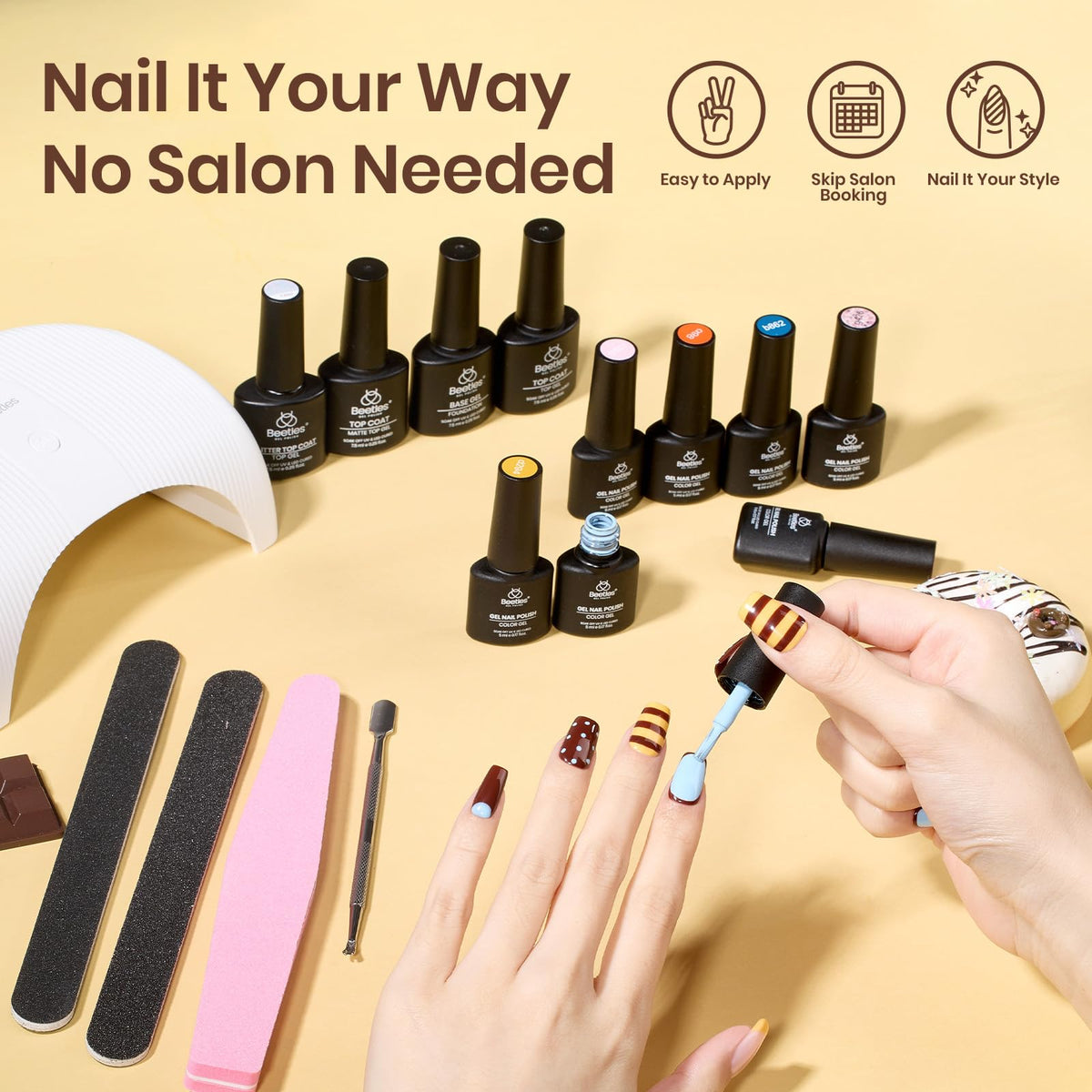 Beetles Fall Gel Polish Set, Fingertip Palette Collection, 32 Colors