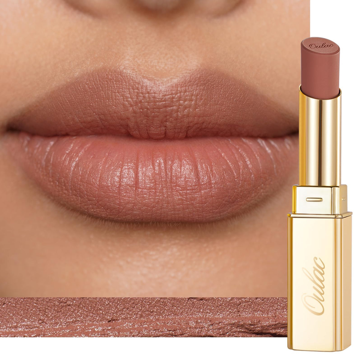 Oulac Red Matte Lipsticks for Women, Silky Velvet Matte Lipstick, Terracotta High Impact Lip Color, Soft Smooth Texture, Not Dry Lightweight Formula Infused with Vitamin E, RM06