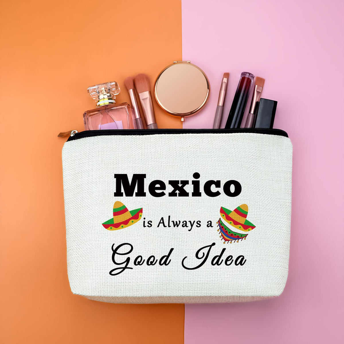 Friendship Gift Makeup Bag Gift for Women Best Friends Gift Cosmetic Bag Novelty Gift Female Birthday Christmas New Year Gifts for Friends Graphic Sarcastic Gift for Coworkers Employer Sister