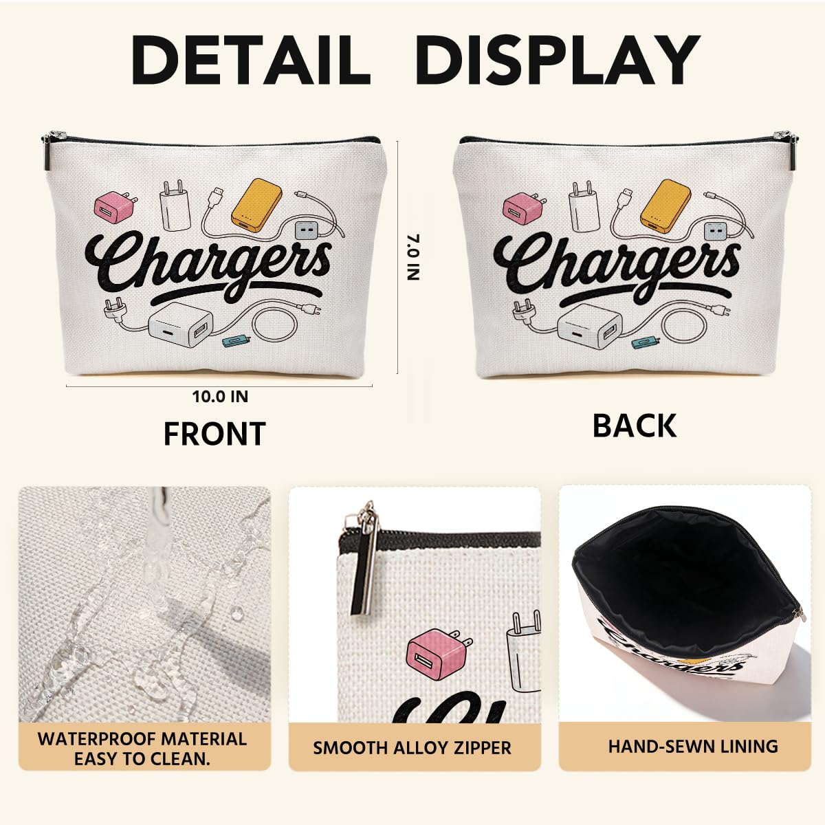 Funny Poisons Makeup Bag, Witchy Gifts Cosmetic Bag Travel Toiletry Bags