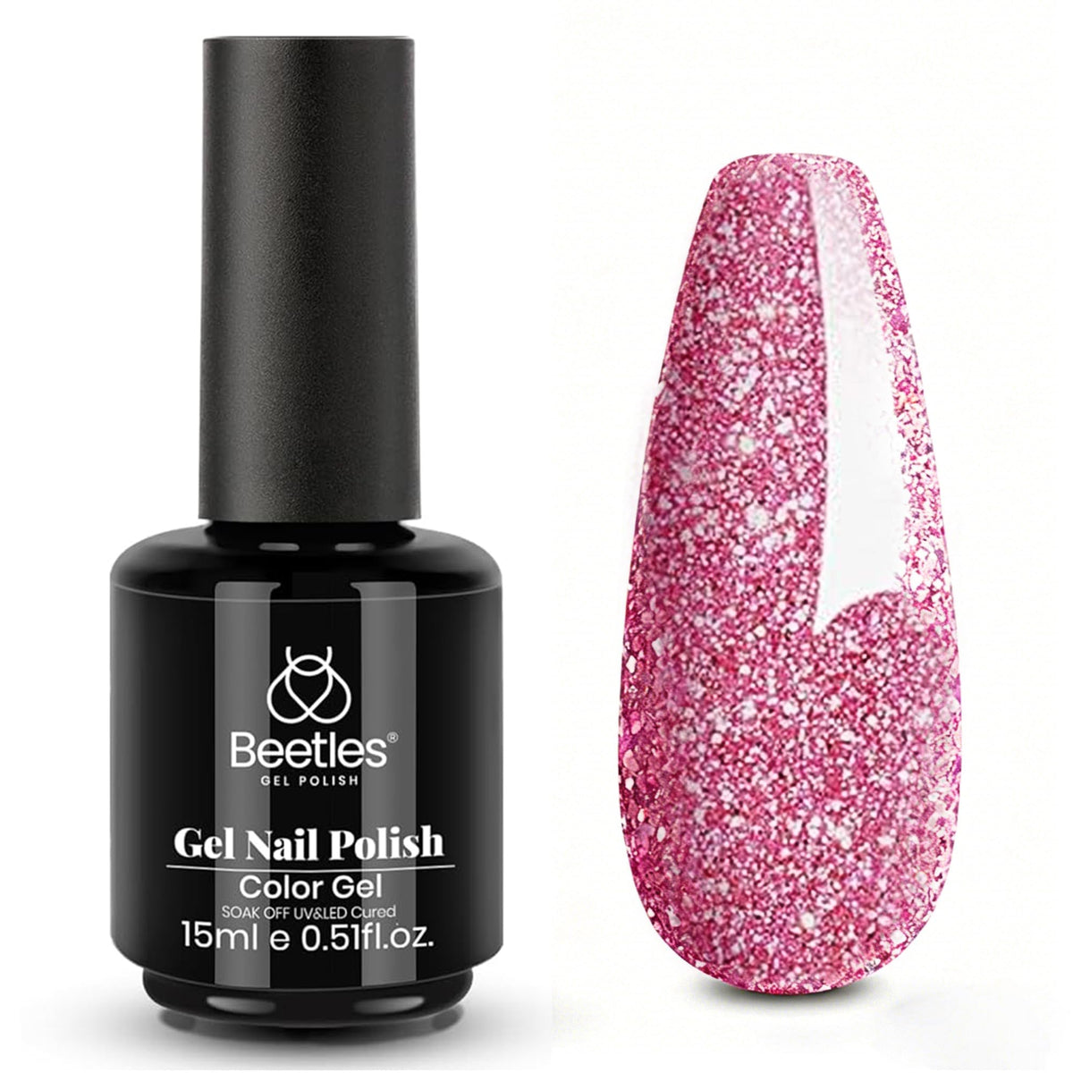Beetles White Gel Nail Polish, 1pc 15ml White Gel Polish