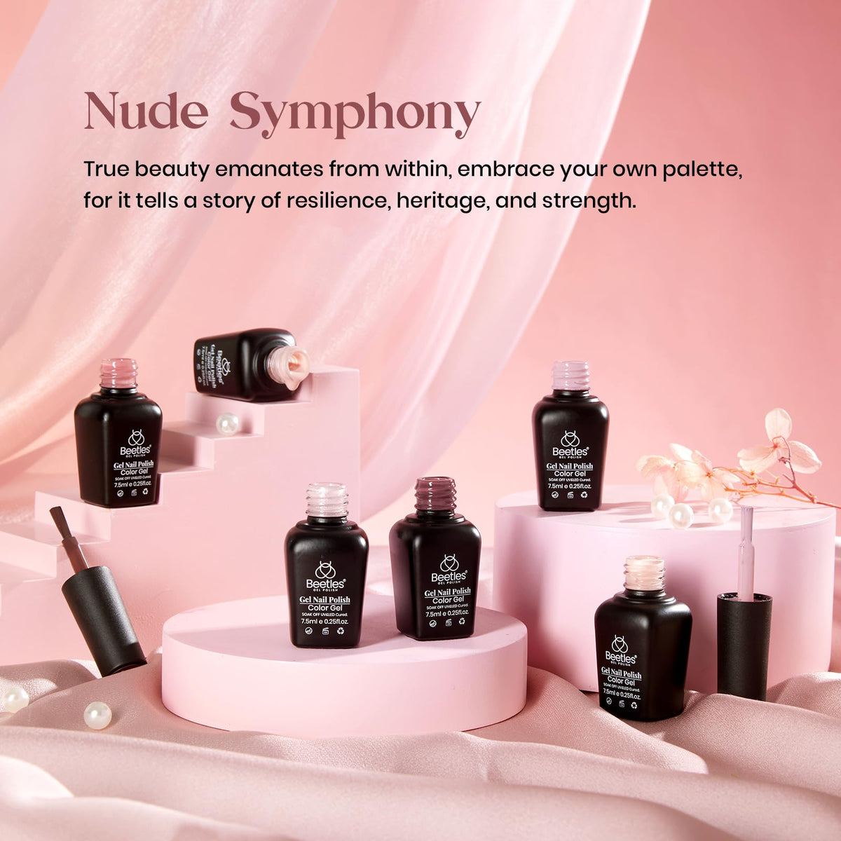 beetles Gel Polish Whispers of Love Jelly Gel Nail Polish Set, 6 Colors