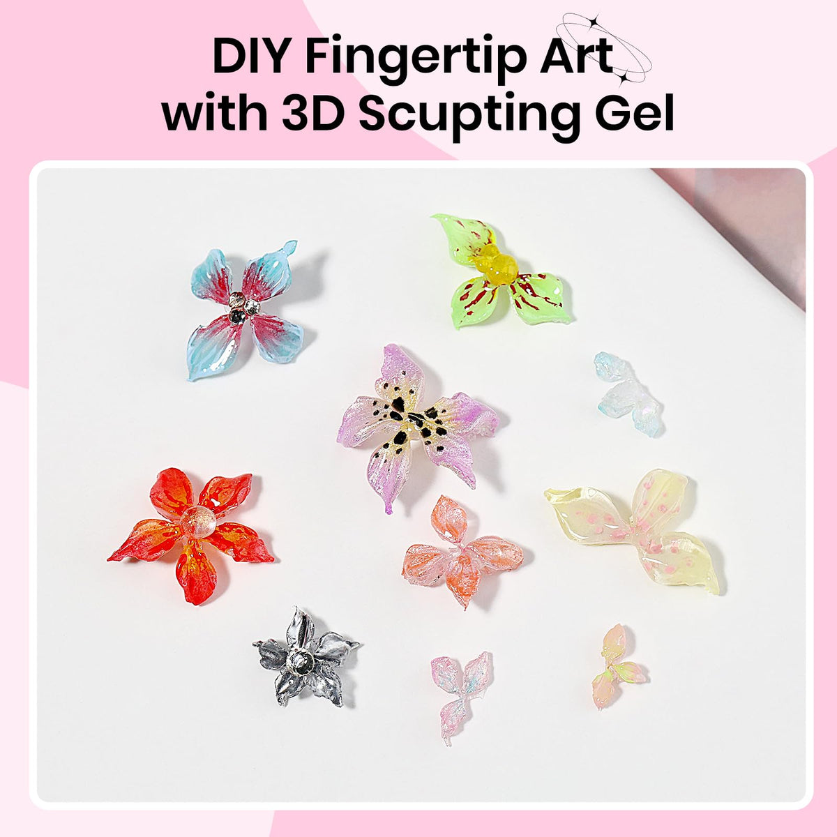 3D Gel for Nail Art, Clear 3d Sculpting Gel for Nail Art