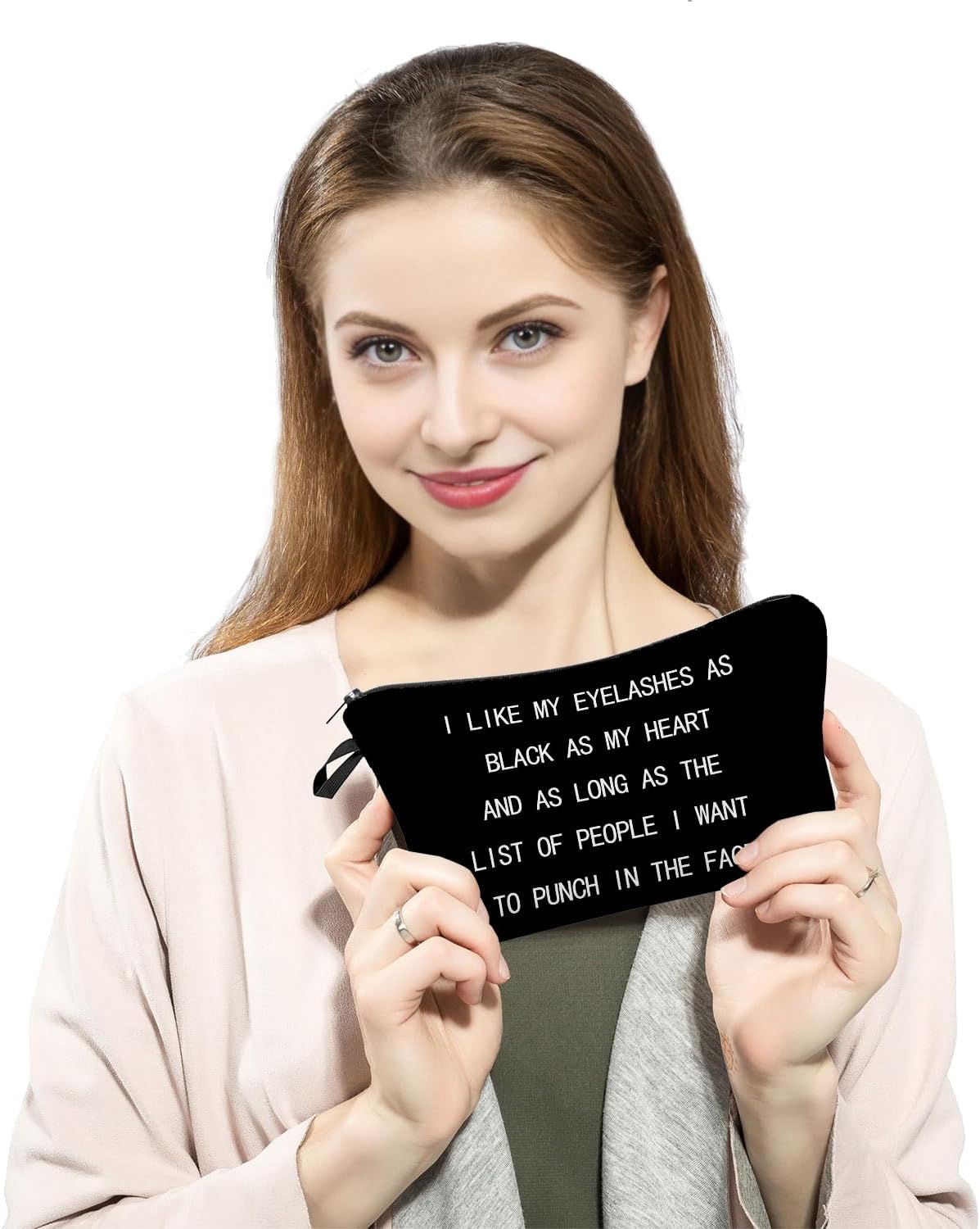 Funny Quote Print Small Cosmetic Bag -1