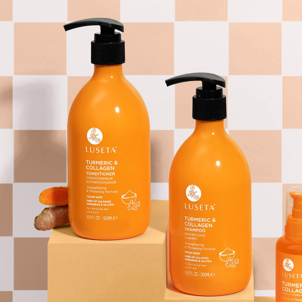 Luseta Rosemary Mint Shampoo and Conditioner Set for Hair Strengthening