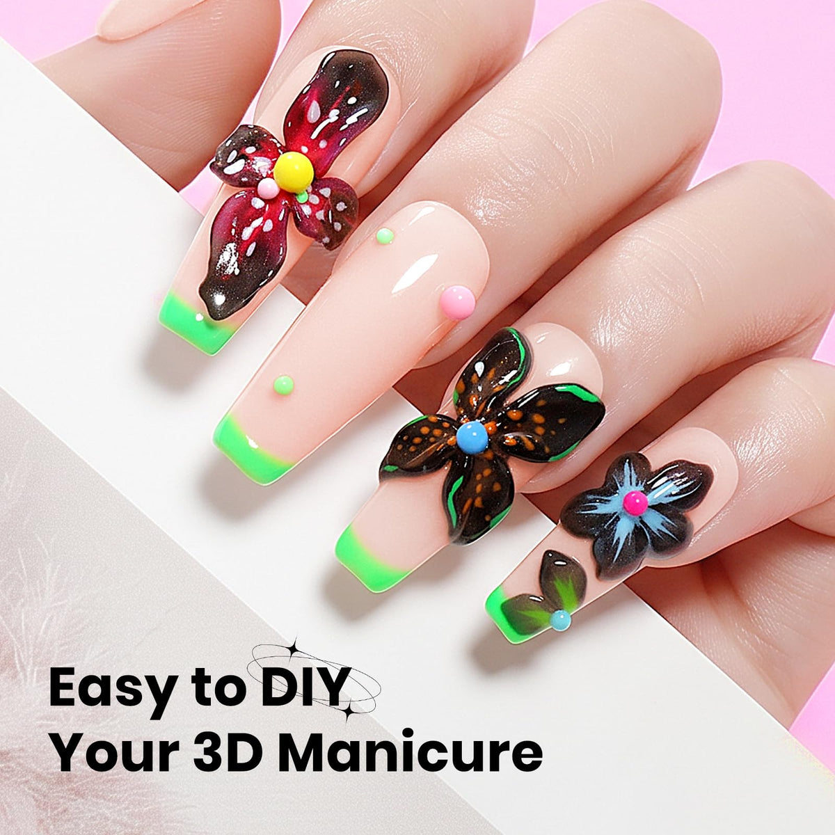 3D Gel for Nail Art, Clear 3d Sculpting Gel for Nail Art