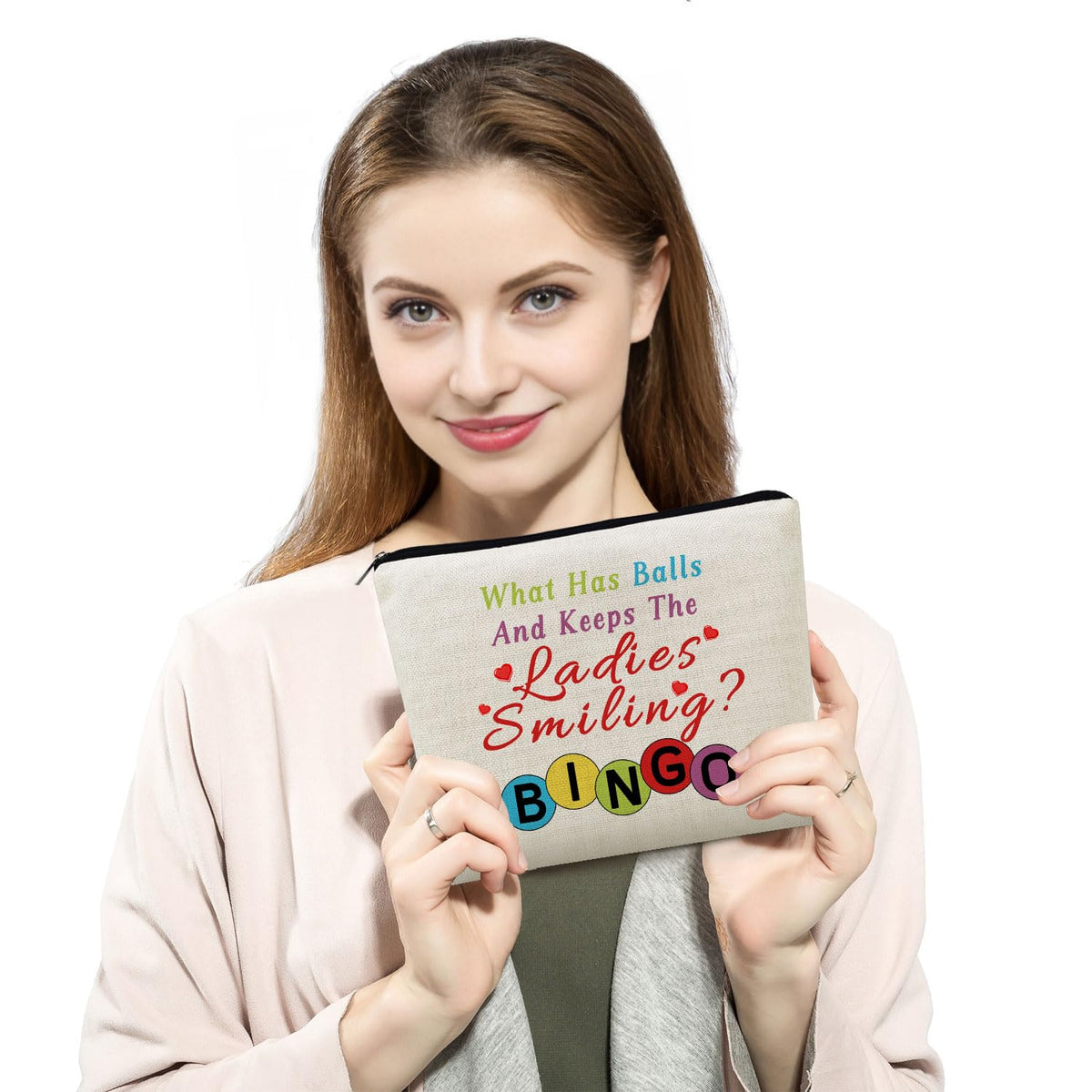 Funny Quote Print Small Cosmetic Bag -1