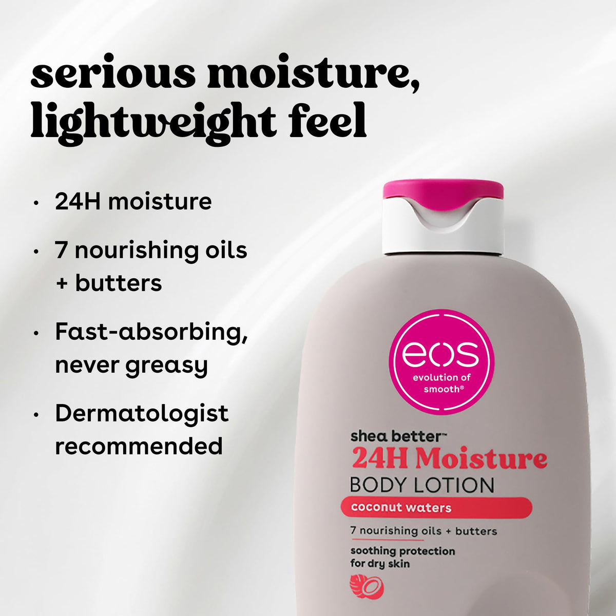 eos Natural Shea Better Body Lotion, Fresh & Cozy, 16 fl oz