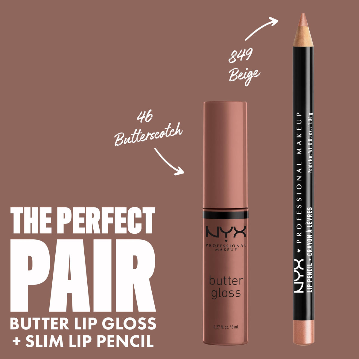 NYX PROFESSIONAL MAKEUP Butter Gloss, Non-Sticky Lip Gloss - Rocky Road (Wine)