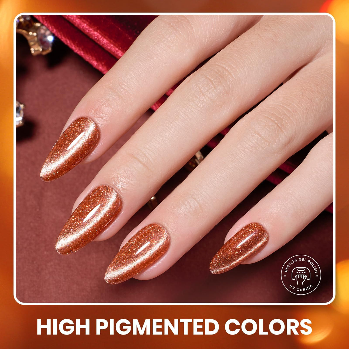 Beetles Fall Gel Nail Polish Set, 20 Colors Orange Yellow Brown