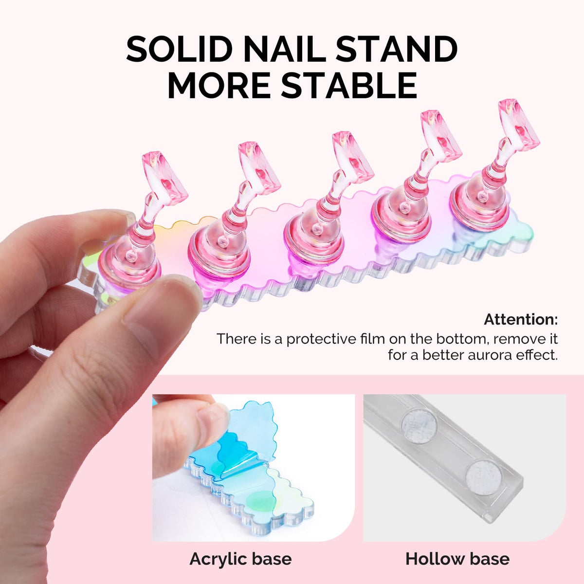 MelodySusie Nail Art Brushes Set, 6pcs Nail Art Design Pen Painting Tools
