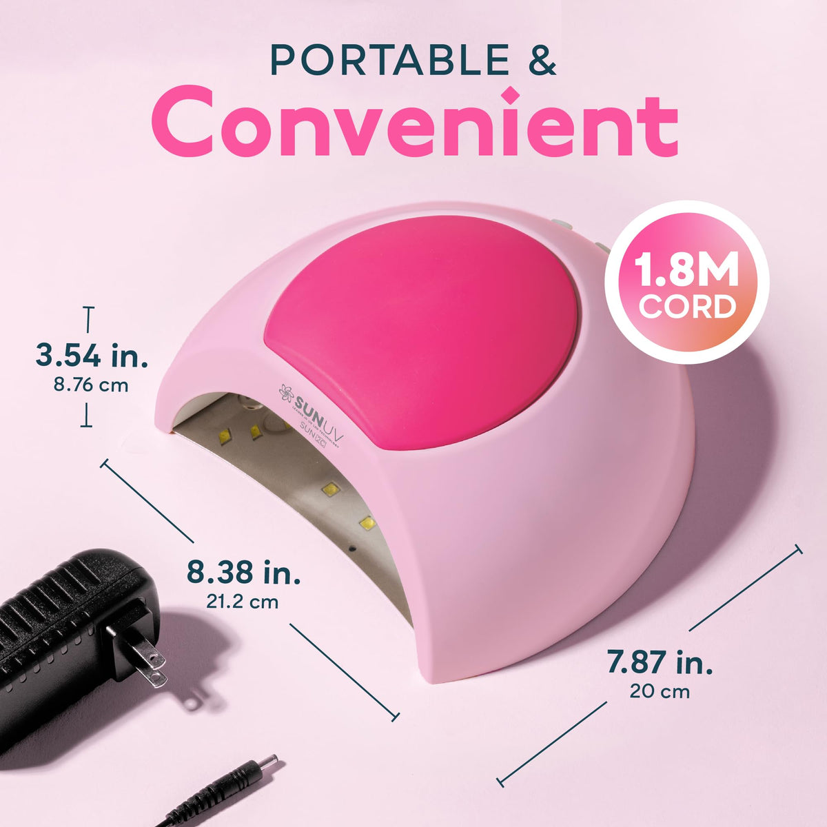 SUNUV UV Light for Gel Nail, Professional UV LED Nail Lamp SUN2C Rose
