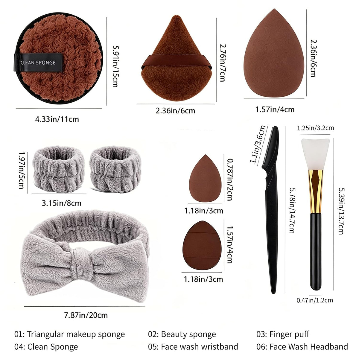 Makeup Brushes Set,52PCS Professional Makeup Tool Set Makeup Sponge
