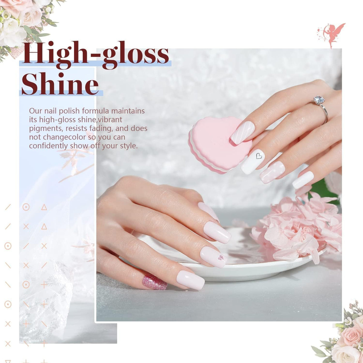 beetles Gel Polish Whispers of Love Jelly Gel Nail Polish Set, 6 Colors