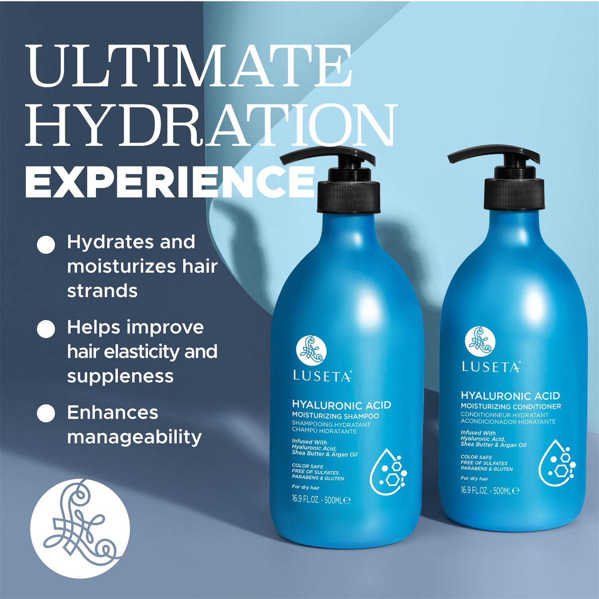 Luseta Biotin Shampoo and Conditioner Set, Thickening for Thinning Hair