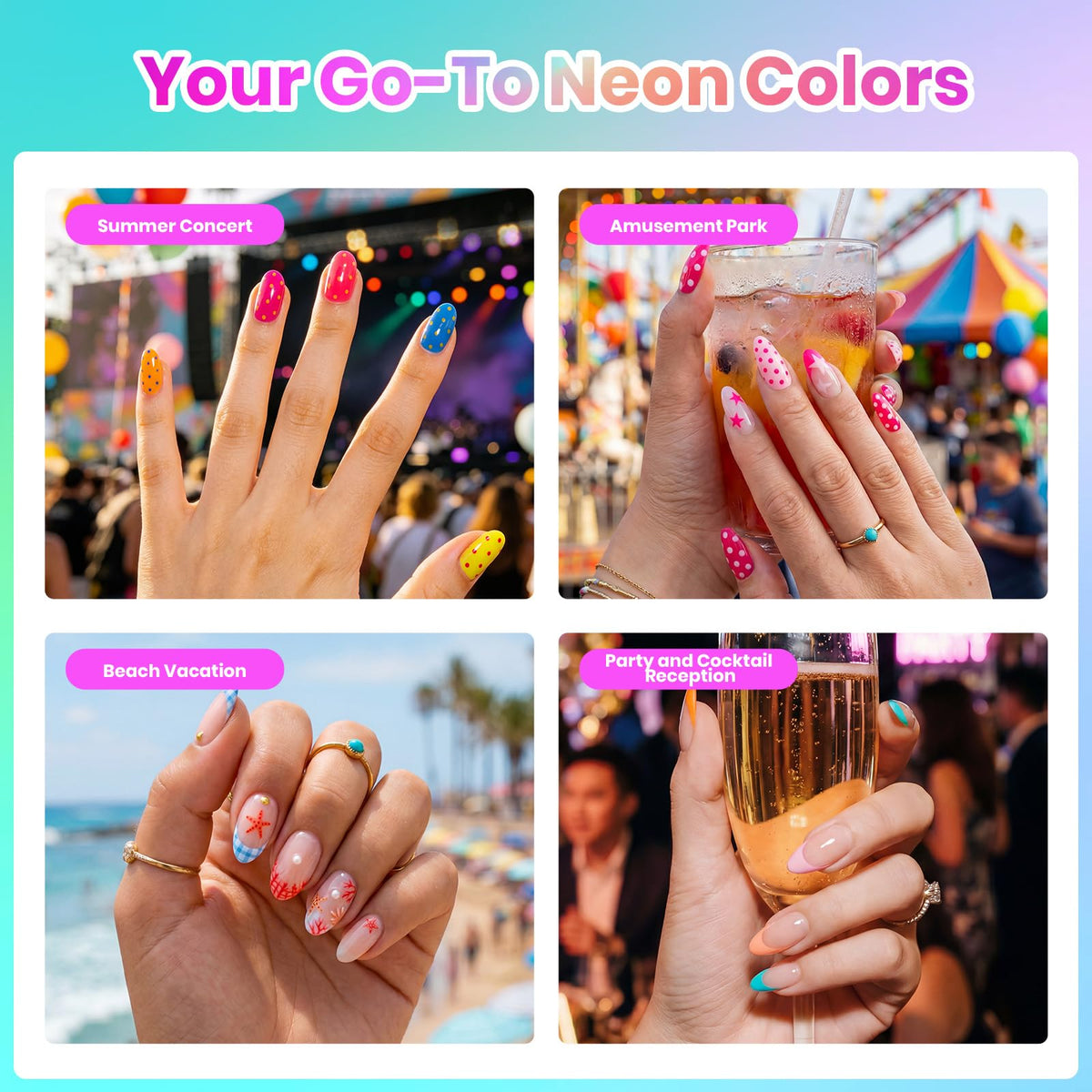 Beetles Gel Nail Polish Kit with U V Light - 80Pcs 55 Colors Gel Nail Kit
