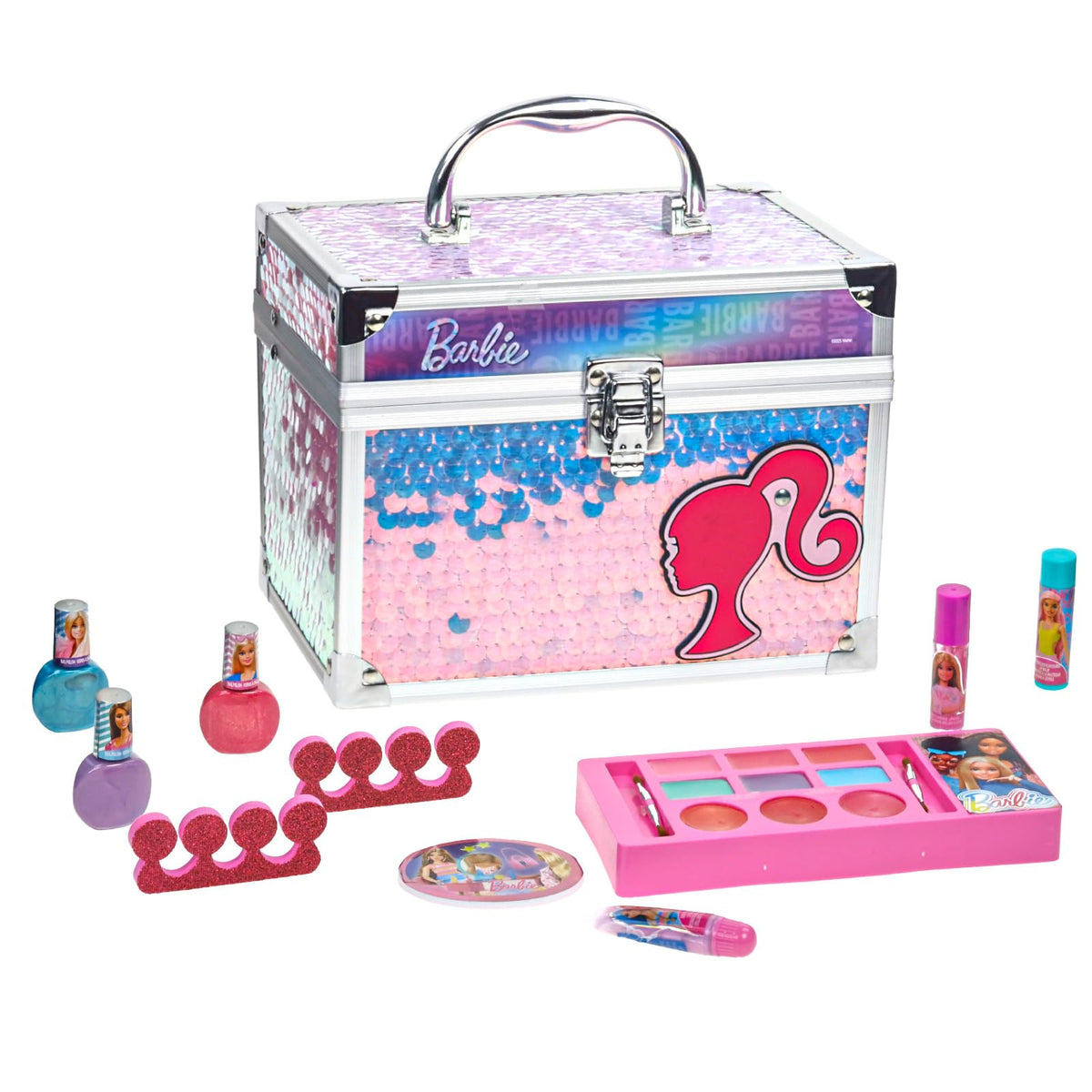 Hello Kitty Train Case Beauty Set with Washable Makeup, Ages 3+