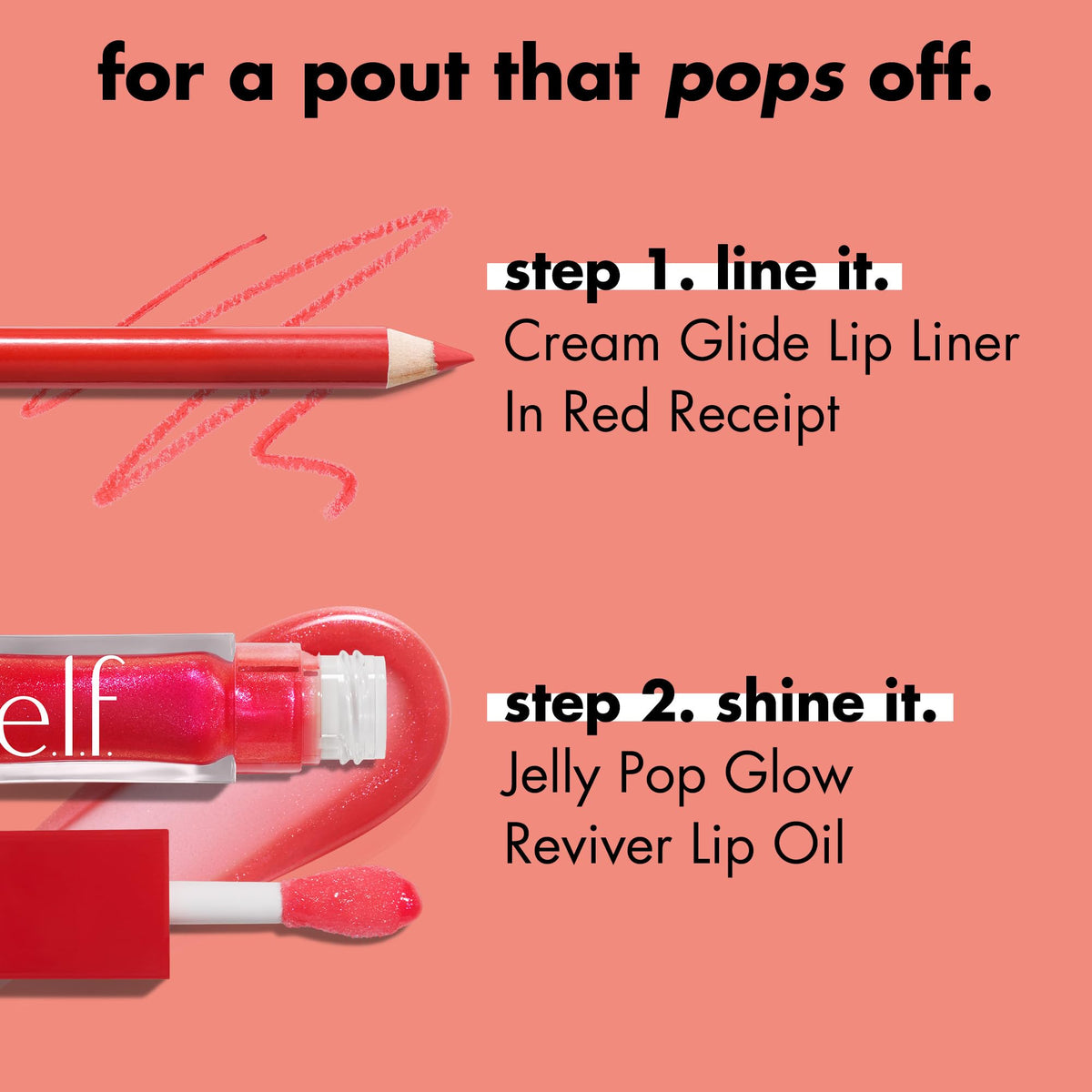 e.l.f. Glow Reviver Lip Oil Glimmer, Candy Coded