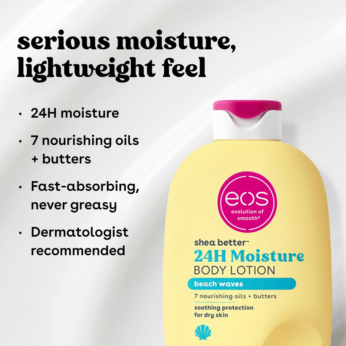 eos Natural Shea Better Body Lotion, Fresh & Cozy, 16 fl oz