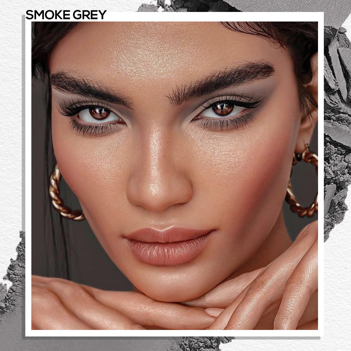 MAKI YIKA Black Red Eyeshadows Dark Red Black Grey Eye Shadows Palette