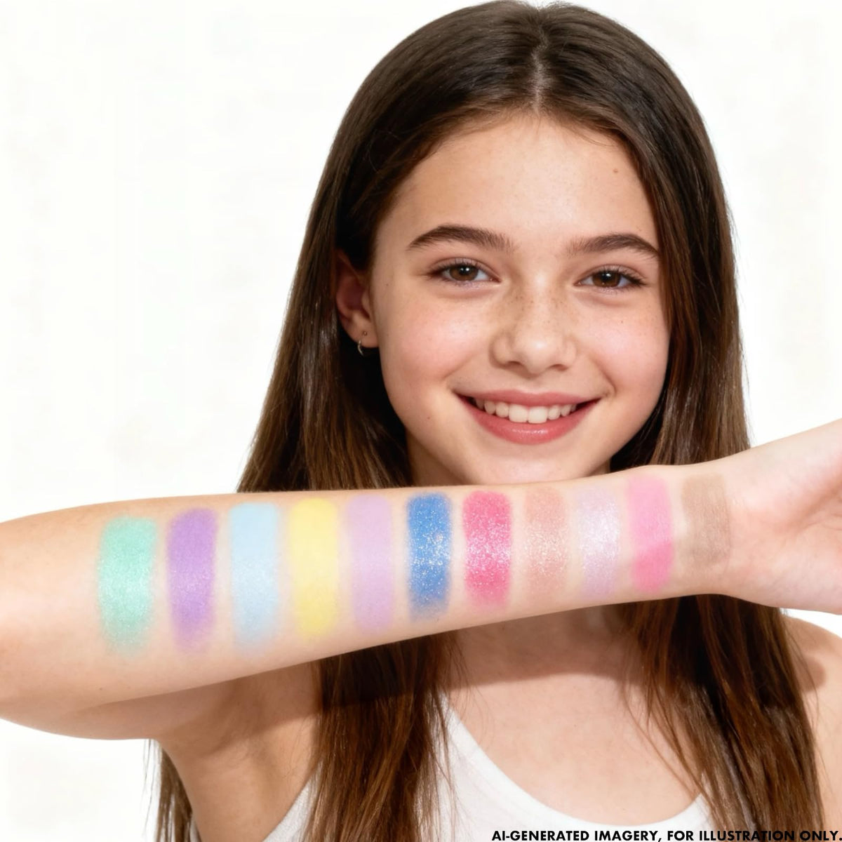 Alice in Wonderland 55-Well Face Palette, Eyeshadow, Ages 13+