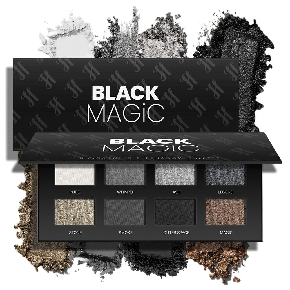 MAKI YIKA Black Red Eyeshadows Dark Red Black Grey Eye Shadows Palette