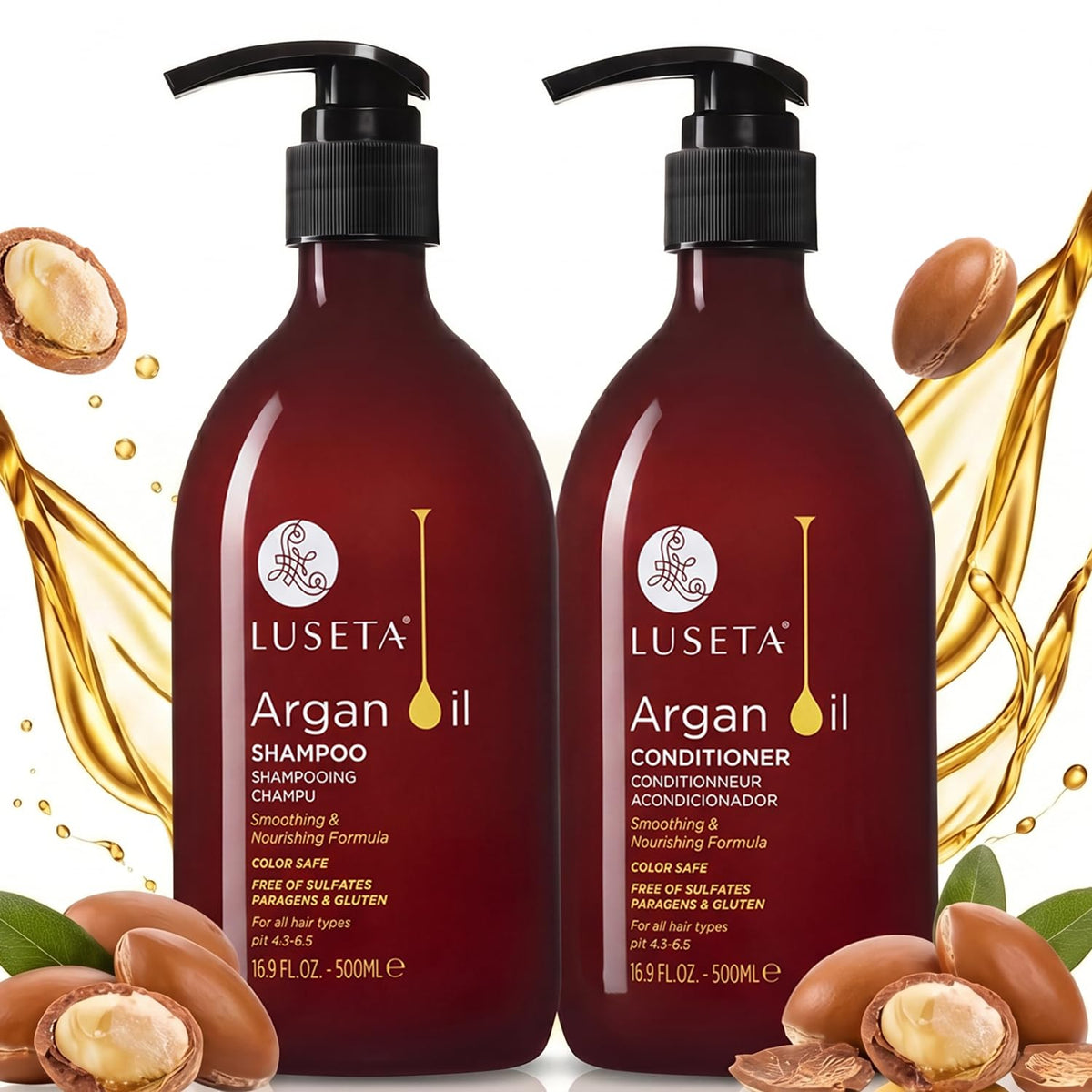 Luseta Biotin Shampoo and Conditioner Set, Thickening for Thinning Hair